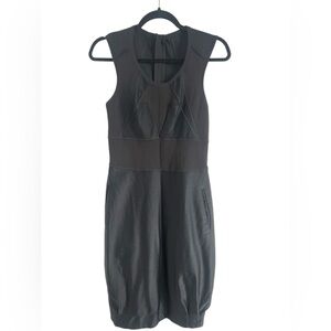 High Everyday Couture Black Nylon Dress, size 6